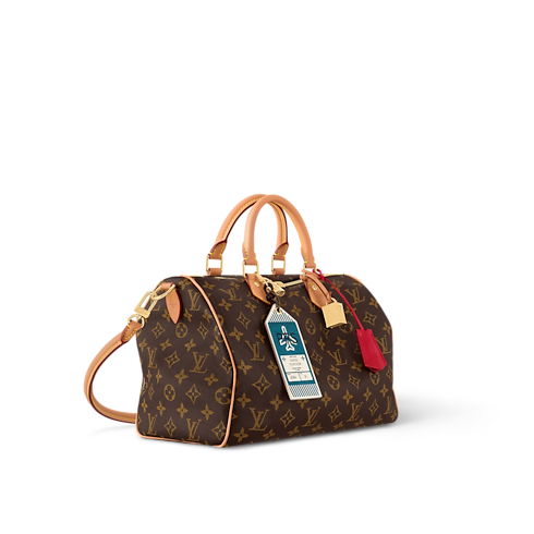 กระเป๋ารุ่น Speedy Soft 30 Crafty Monogram in ผู้หญิง's กระเป๋าถือ กระเป๋าถือสำหรับผู้หญิง collections by Louis Vuitton (การย่อ/ขยายผลิตภัณฑ์)