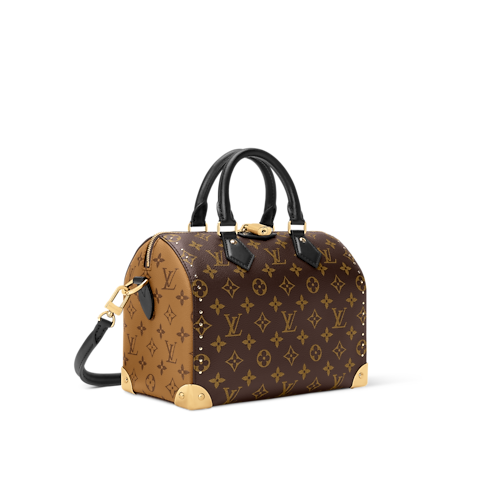 กระเป๋ารุ่น Speedy Trunk 25 Monogram in กระเป๋าและผลิตภัณฑ์เครื่องหนังขนาดเล็ก's สำหรับผู้หญิง ไอคอนิก collections by Louis Vuitton (การย่อ/ขยายผลิตภัณฑ์)