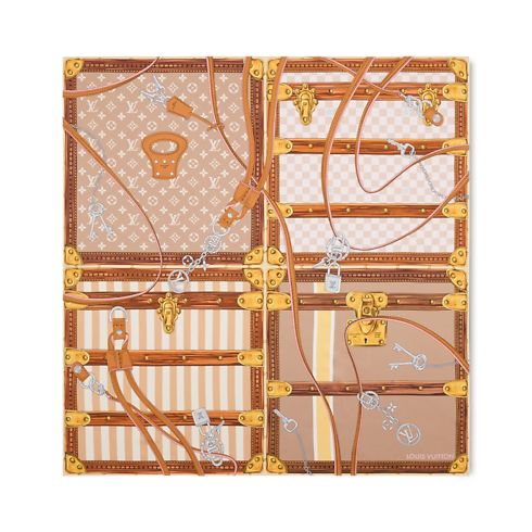ผ้า Square รุ่น Strap And Trunk 90 . in ผู้หญิง's แอคเซสเซอรี่ ผ้าโพกหัวสำหรับผู้หญิง collections by Louis Vuitton (การย่อ/ขยายผลิตภัณฑ์)