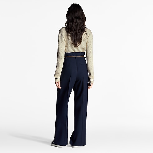 เสื้อพูลโอเวอร์แต่งดีเทลลายทาง in ผู้หญิง's เสื้อผ้า เสื้อสเวตเตอร์กันหนาวสำหรับผู้หญิง collections by Louis Vuitton (การย่อ/ขยายผลิตภัณฑ์)