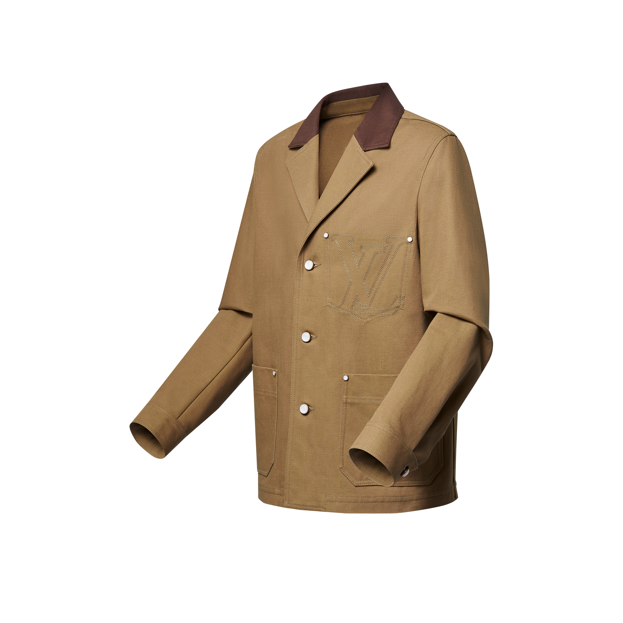 เสื้อแจ็คเก็ตแคนวาสคอตตอนสไตล์ Workwear  in ผู้ชาย