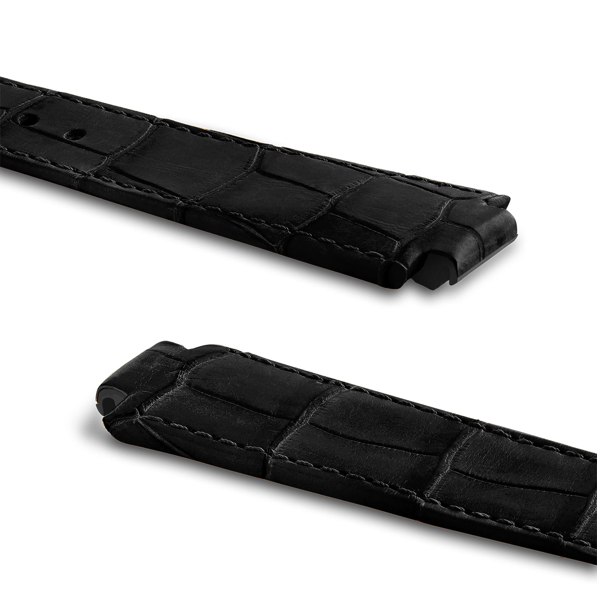 สายนาฬิการุ่น Tambour หนังจระเข้แอลลิเกเตอร์  in นาฬิกา