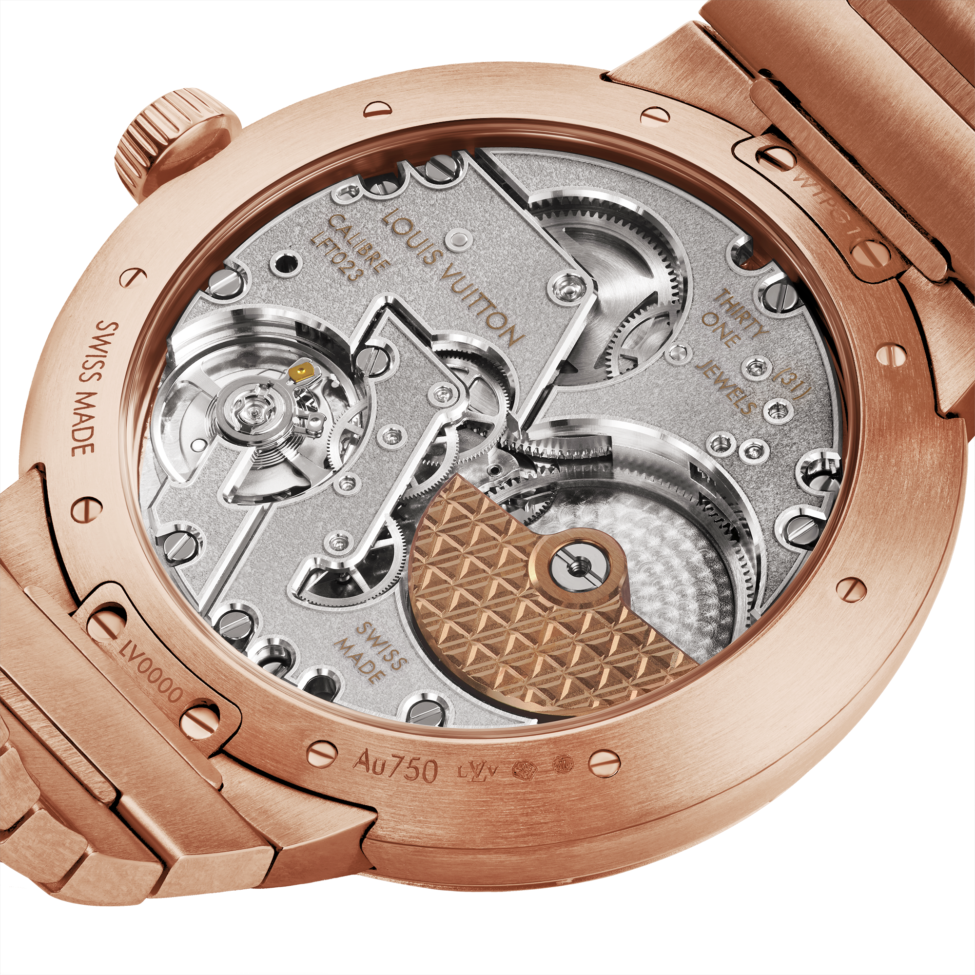 นาฬิการุ่น Tambour ระบบอัตโนมัติ 40 มม. พิงค์โกลด์  in นาฬิกา