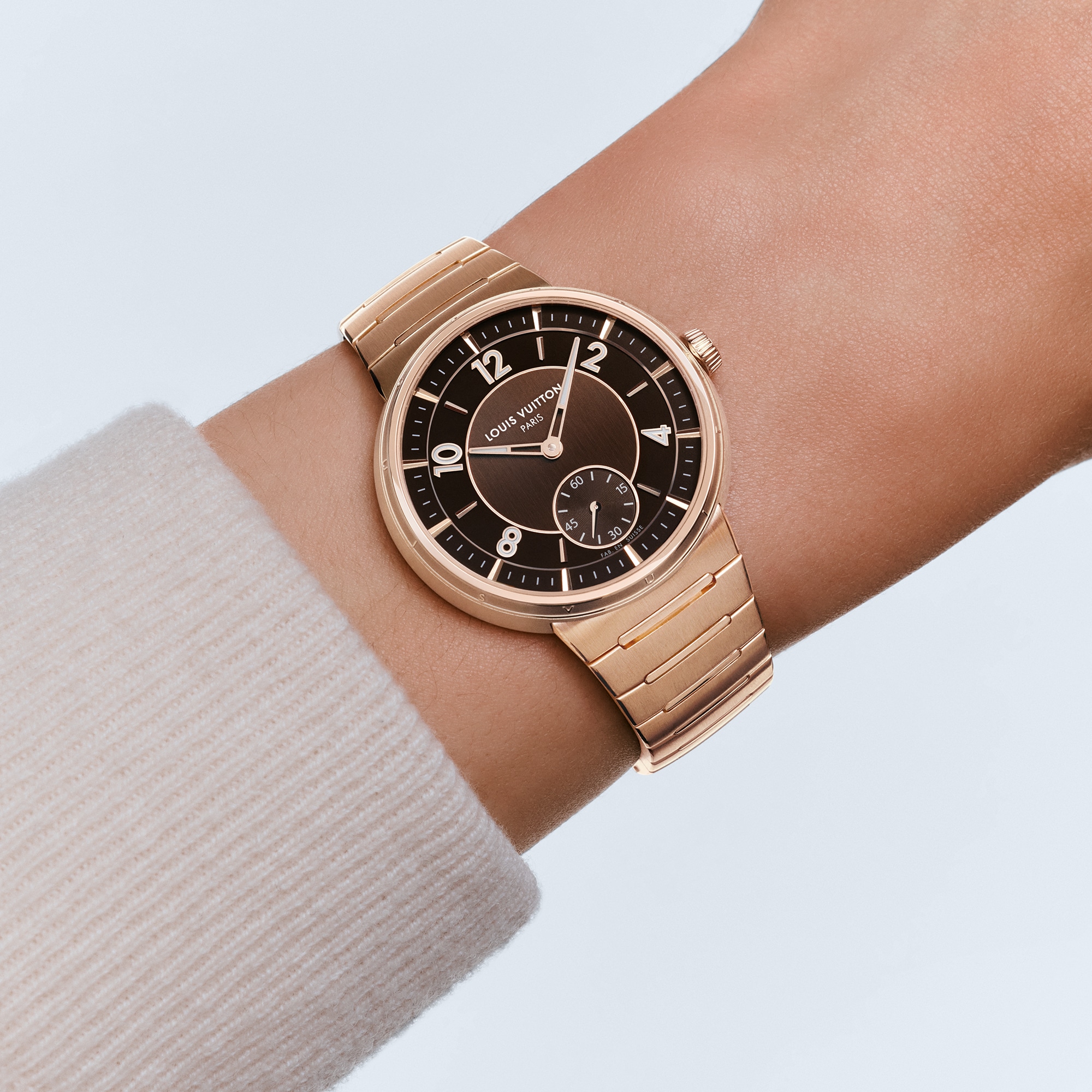 นาฬิการุ่น Tambour ระบบอัตโนมัติ 40 มม. พิงค์โกลด์  in นาฬิกา