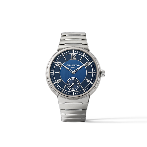 นาฬิการุ่น Tambour ระบบอัตโนมัติ 40 มม. โลหะ in นาฬิกา's นาฬิกาข้อมือแบรนด์หรู } collections by Louis Vuitton (การย่อ/ขยายผลิตภัณฑ์)