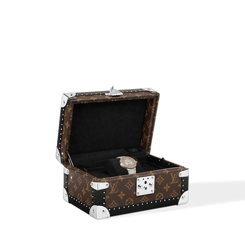 นาฬิการุ่น Tambour ระบบอัตโนมัติ 40 มม. โลหะและพิงค์โกลด์ in นาฬิกา's นาฬิกาข้อมือแบรนด์หรู } collections by Louis Vuitton (การย่อ/ขยายผลิตภัณฑ์)