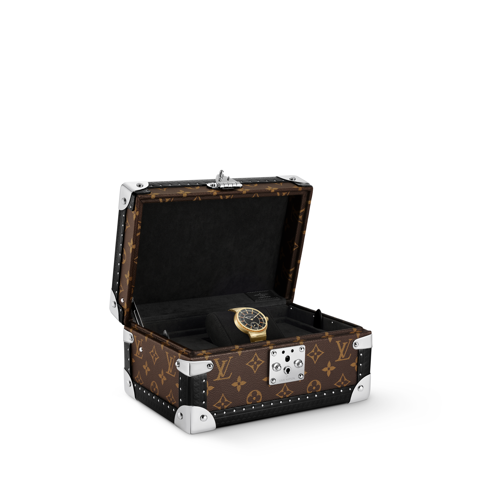 นาฬิการุ่น Tambour ระบบอัตโนมัติ 40 มม. เยลโลว์โกลด์ ออนิกซ์ และแซฟไฟร์  in นาฬิกา