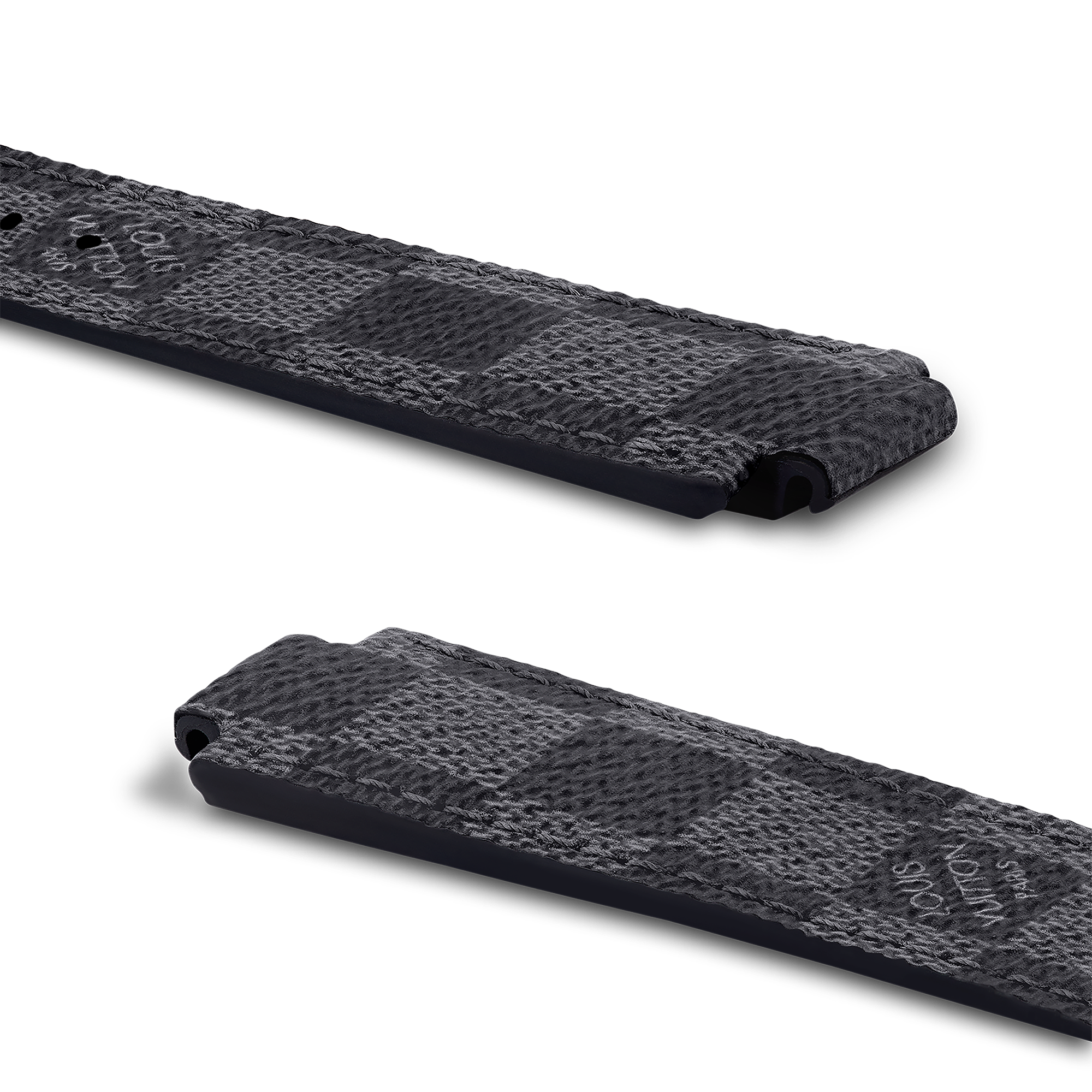 สายนาฬิการุ่น Tambour Damier Graphite แคนวาส  in นาฬิกา