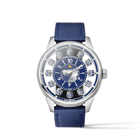 นาฬิการุ่น Tambour Spin Time Air Antipode ระบบอัตโนมัติ 42.5 มม. ไวท์โกลด์ in นาฬิกา's คอลเลกชันทั้งหมด } collections by Louis Vuitton (การย่อ/ขยายผลิตภัณฑ์)