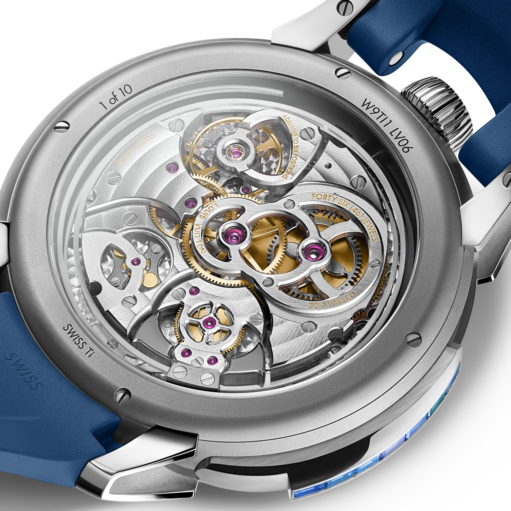 Tambour Taiko Galactique, Manual, 46.7mm, Titanium and White Gold  in นาฬิกา