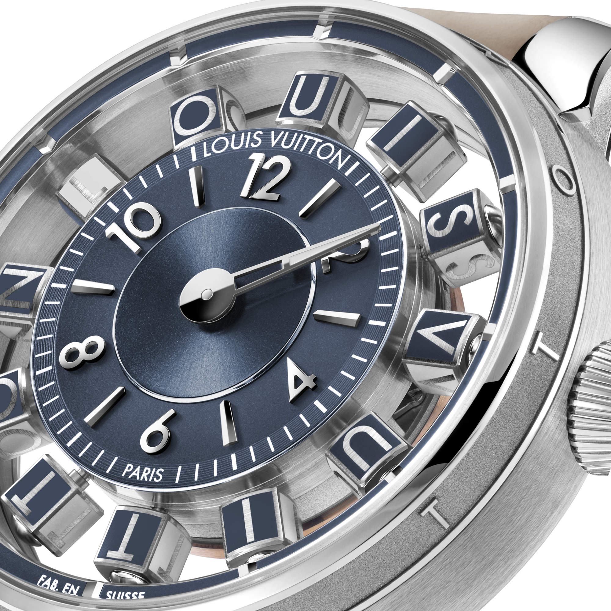 นาฬิการุ่น Tambour Taiko Spin Time Air ระบบอัตโนมัติ 42.5 มม. ไวท์โกลด์  in นาฬิกา