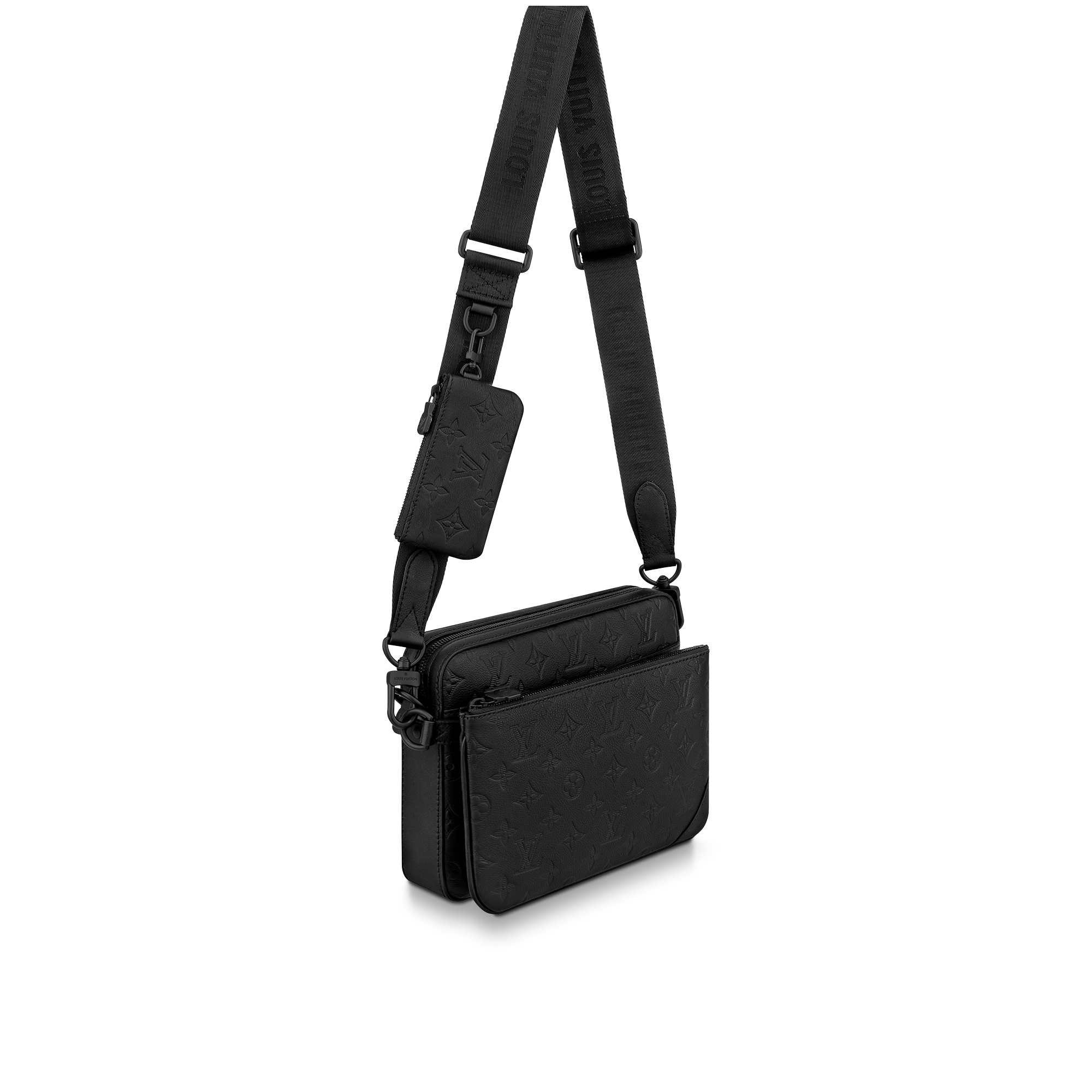 กระเป๋าแมสเซนเจอร์รุ่น Trio หนัง Monogram Shadow in ผู้ชาย