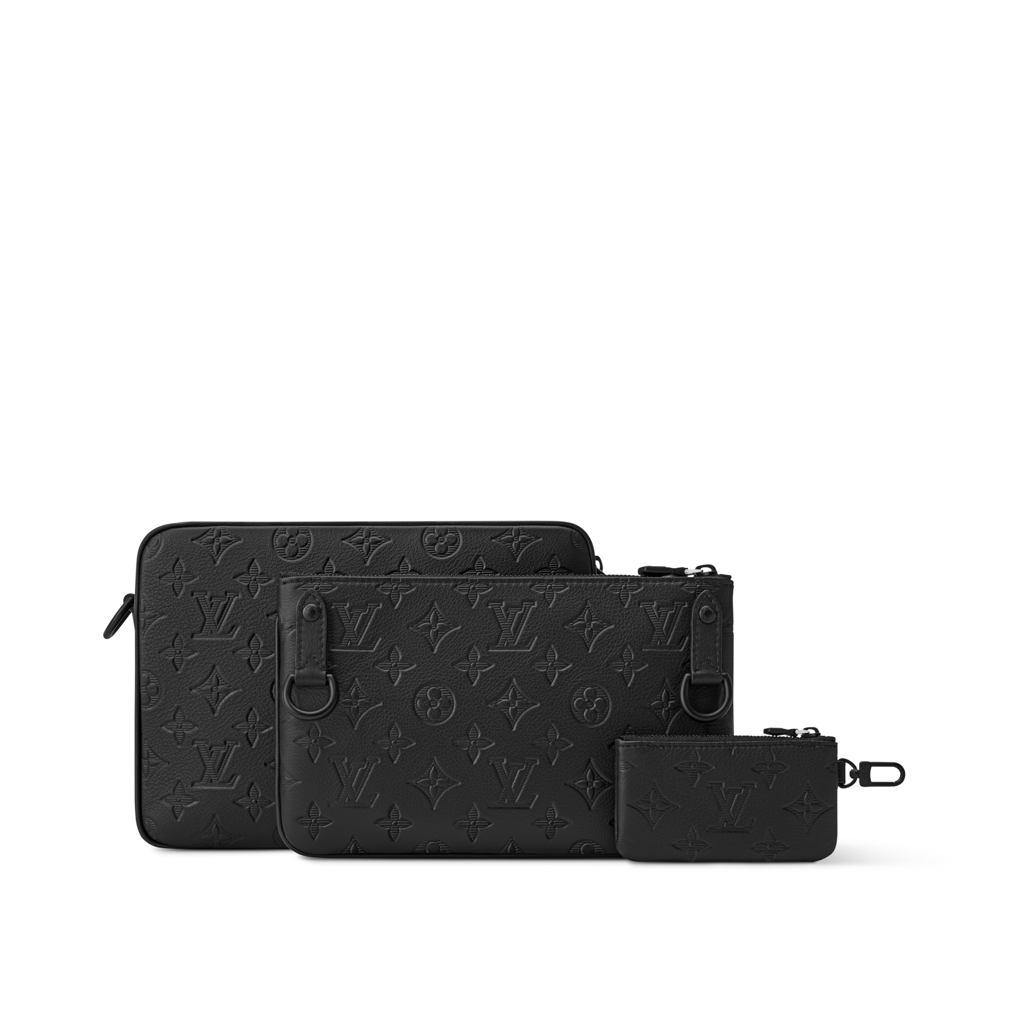 กระเป๋าแมสเซนเจอร์รุ่น Trio Monogram Shadow in กระเป๋าและผลิตภัณฑ์เครื่องหนังขนาดเล็ก