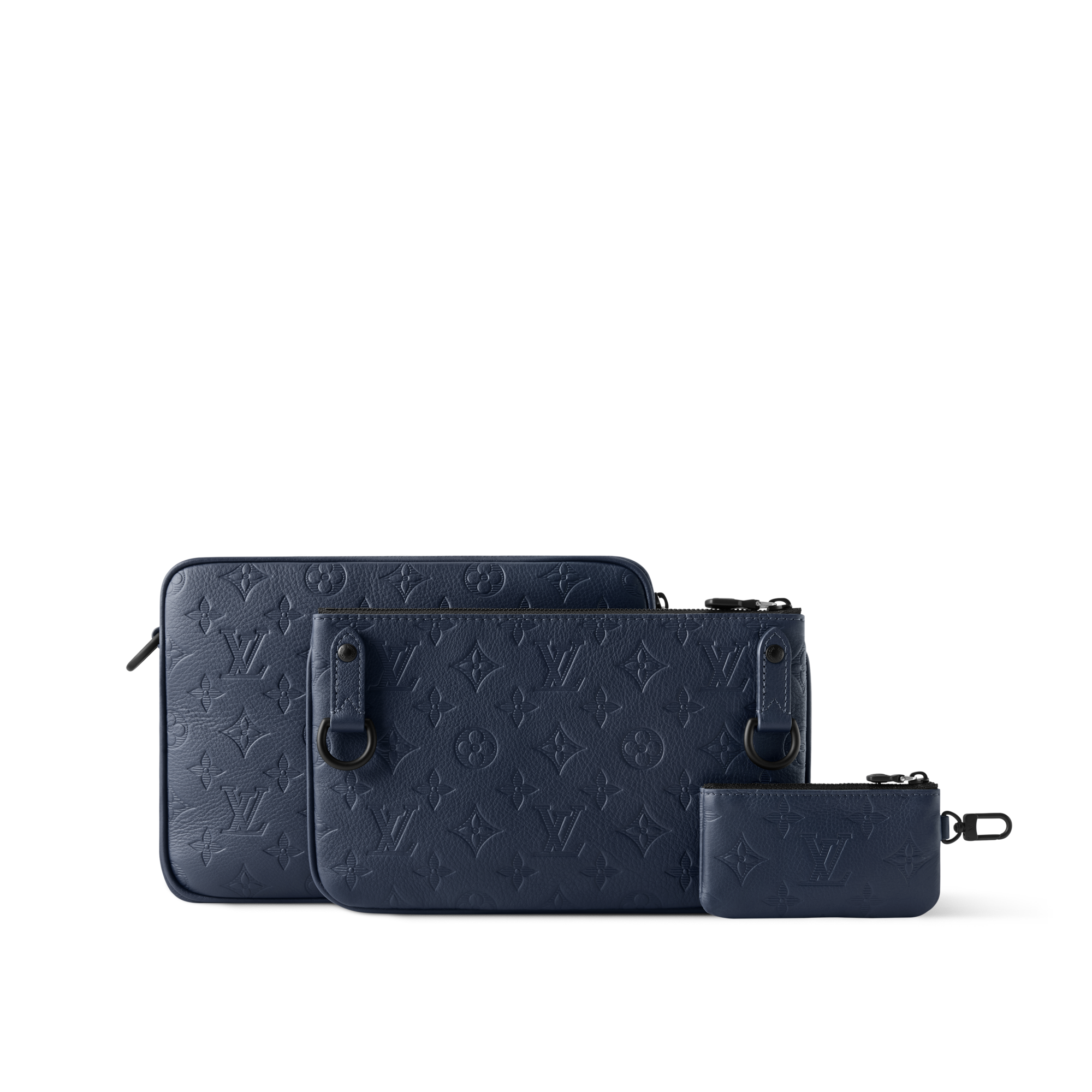 กระเป๋าแมสเซนเจอร์รุ่น Trio Monogram Shadow in กระเป๋าและผลิตภัณฑ์เครื่องหนังขนาดเล็ก