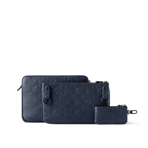 กระเป๋าแมสเซนเจอร์รุ่น Trio หนัง Monogram Shadow in กระเป๋าและผลิตภัณฑ์เครื่องหนังขนาดเล็ก's สำหรับผู้ชาย ผลิตภัณฑ์ใหม่ล่าสุด collections by Louis Vuitton (การย่อ/ขยายผลิตภัณฑ์)