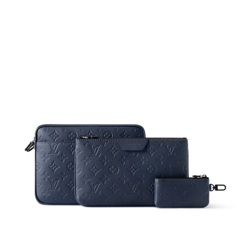 กระเป๋าแมสเซนเจอร์รุ่น Trio หนัง Monogram Shadow in กระเป๋าและผลิตภัณฑ์เครื่องหนังขนาดเล็ก's สำหรับผู้ชาย ผลิตภัณฑ์ใหม่ล่าสุด collections by Louis Vuitton (การย่อ/ขยายผลิตภัณฑ์)