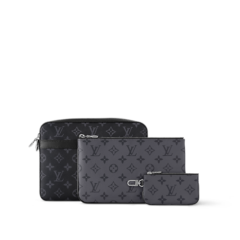 กระเป๋าแมสเซนเจอร์รุ่น TRIO Monogram Eclipse in ผู้ชาย's กระเป๋า All Collections collections by Louis Vuitton (การย่อ/ขยายผลิตภัณฑ์)