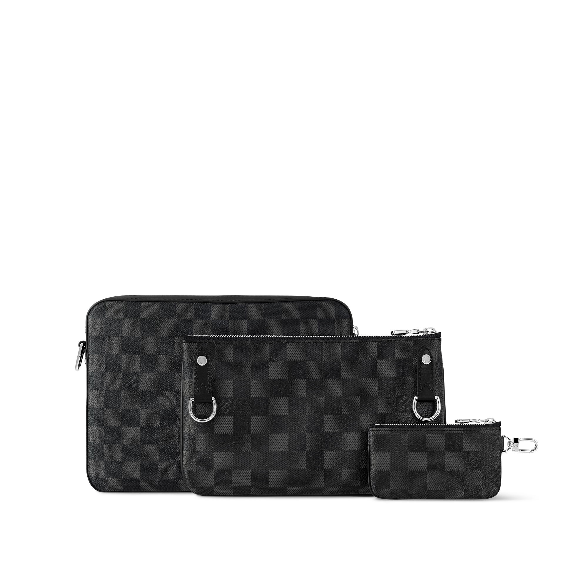 กระเป๋าแมสเซนเจอร์รุ่น Trio Damier Graphite in ผู้ชาย