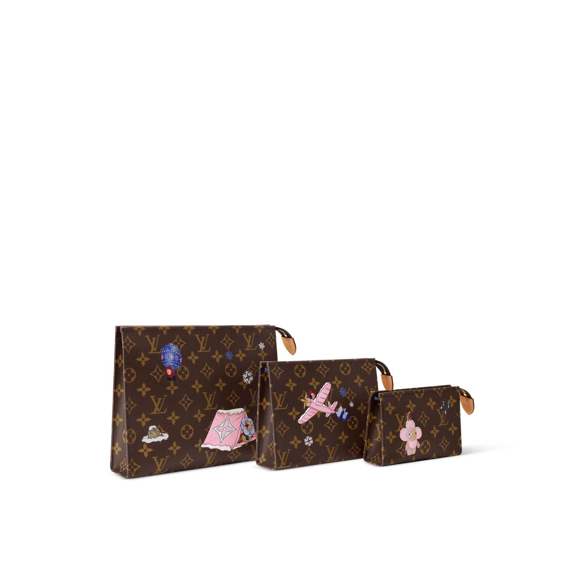 กระเป๋ารุ่น Trio Toilet Pouch Monogram in ผู้หญิง
