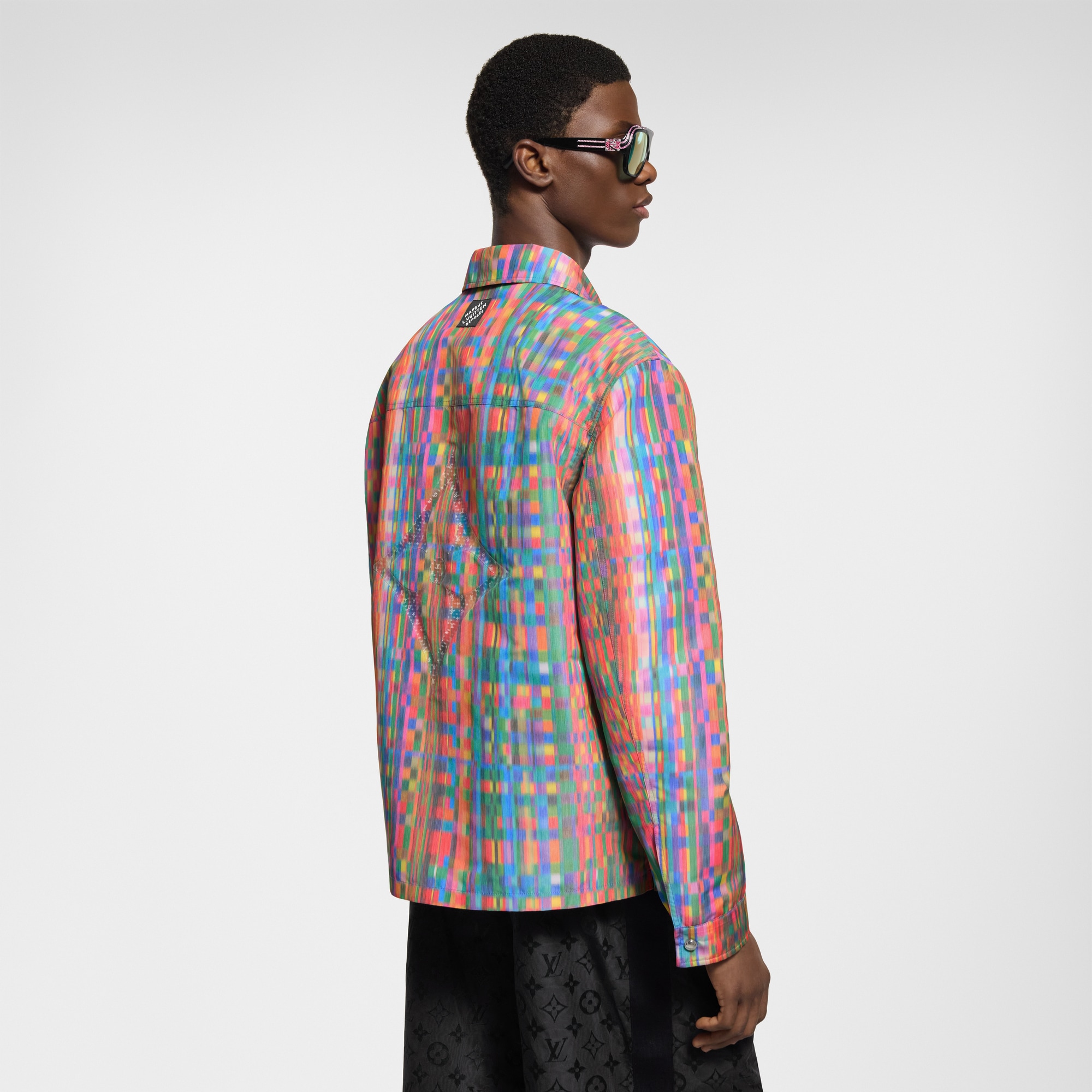 เสื้อโอเวอร์เชิ้ตพิมพ์ลายแบบ Trompe L’Oeil  in ผู้ชาย