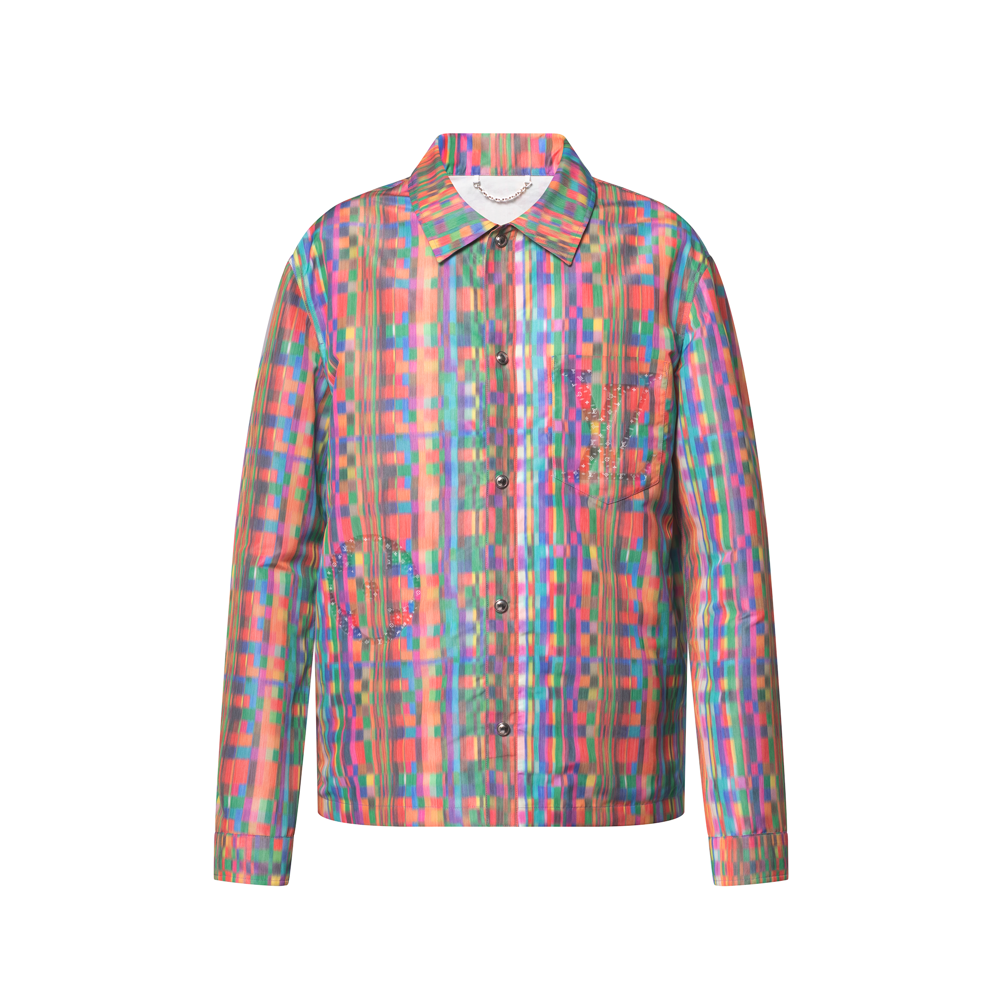 เสื้อโอเวอร์เชิ้ตพิมพ์ลายแบบ Trompe L’Oeil  in ผู้ชาย