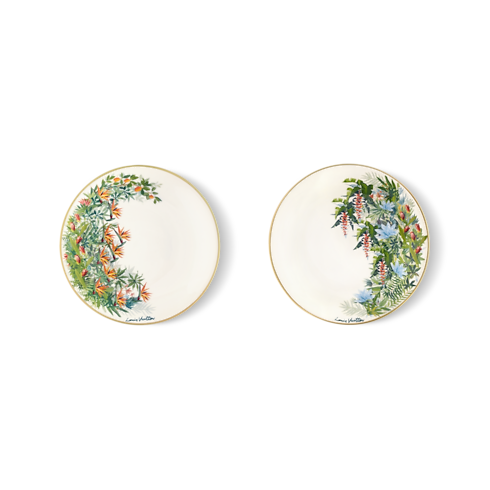 เซ็ตจานขนมปัง 2 ใบรุ่น Tropical Jungle in ทรังก์ การเดินทาง และ บ้าน's บ้านและศิลปะการไดนิ่ง ที่สุดแห่งศิลปะการไดนิ่ง collections by Louis Vuitton (การย่อ/ขยายผลิตภัณฑ์)