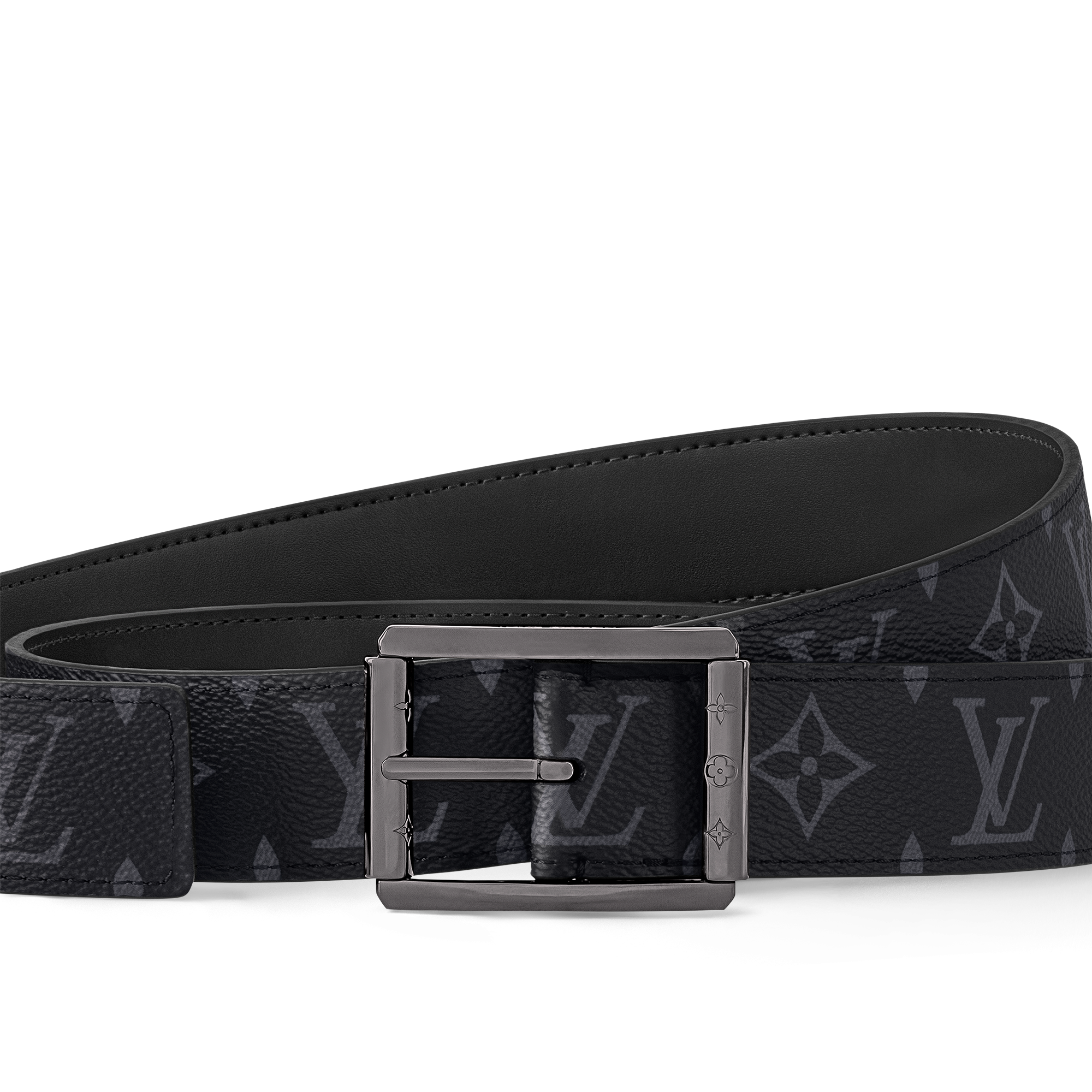 เข็มขัดรุ่น Uptown ขนาด 35 มม. ใส่ได้ทั้งสองด้าน Monogram Eclipse in ผู้ชาย