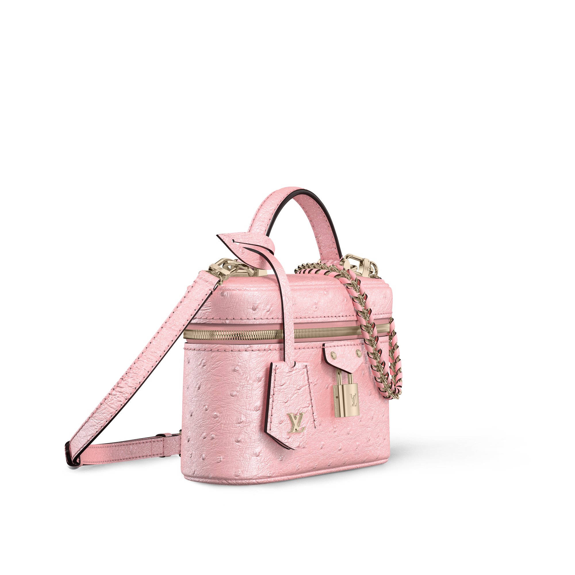 กระเป๋ารุ่น Vanity Chain Pouch นกกระจอกเทศ in ผู้หญิง