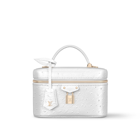 กระเป๋ารุ่น Vanity Chain Pouch นกกระจอกเทศ in ผู้หญิง's กระเป๋าสตางค์และผลิตภัณฑ์เครื่องหนังขนาดเล็ก กระเป๋าสตางค์หนังจระเข้สำหรับผู้หญิง collections by Louis Vuitton (การย่อ/ขยายผลิตภัณฑ์)