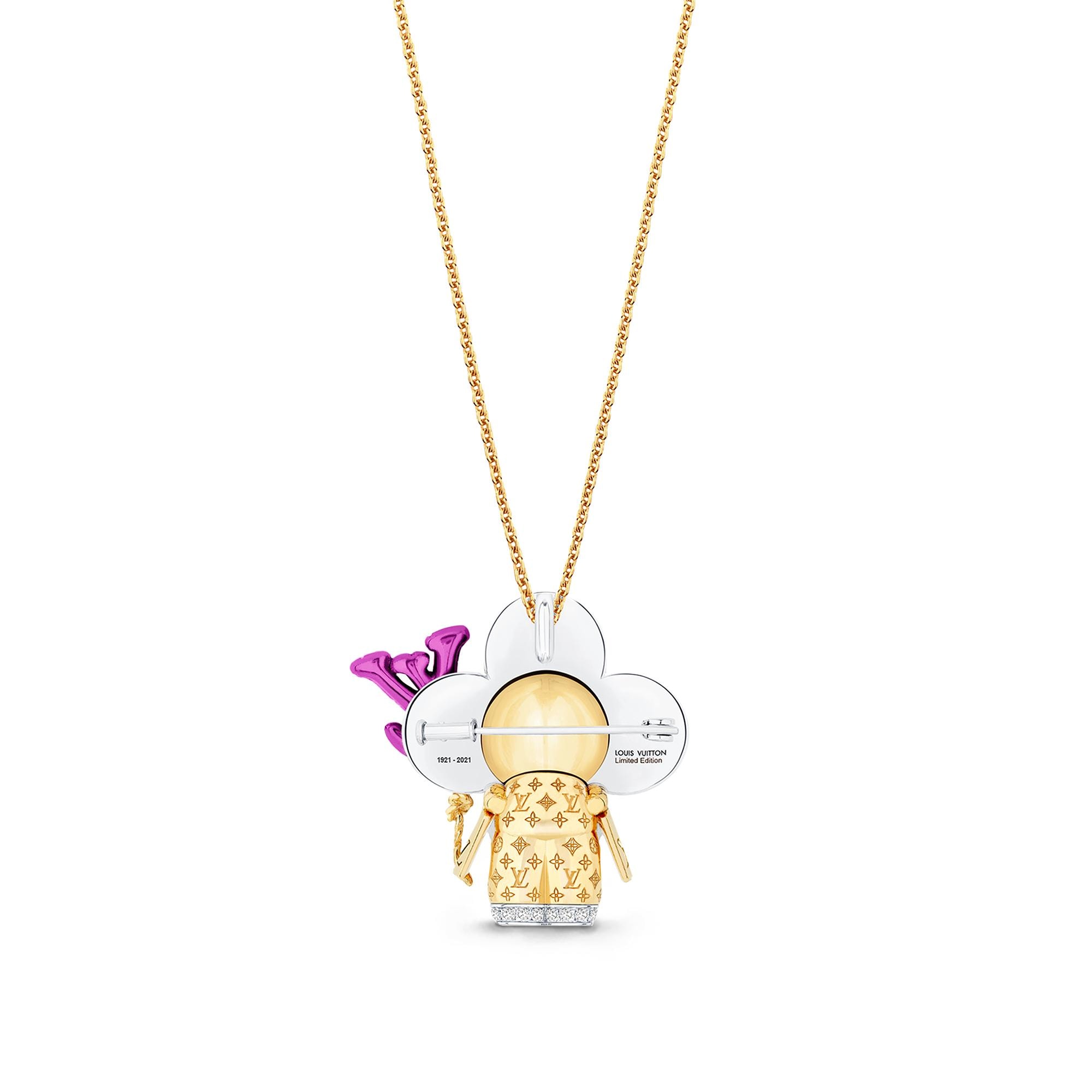จี้ Vivienne Celebration เยลโลว์โกลด์ ไวท์โกลด์ ไทเทเนียม เพชร และอัญมณีหลากสี  in จิวเวลรี่