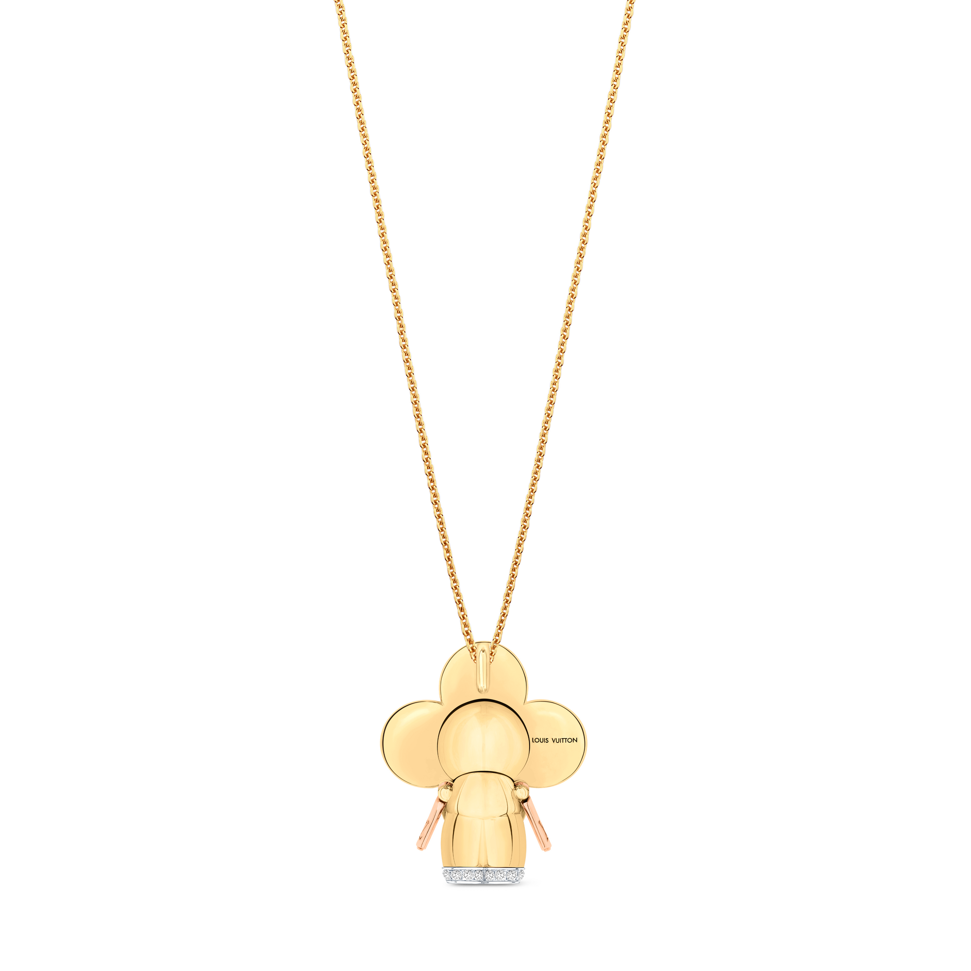 จี้ Vivienne, เพชร, เคลือบแลคเกอร์สีดำและทองคำ 3 ชนิด  in จิวเวลรี่