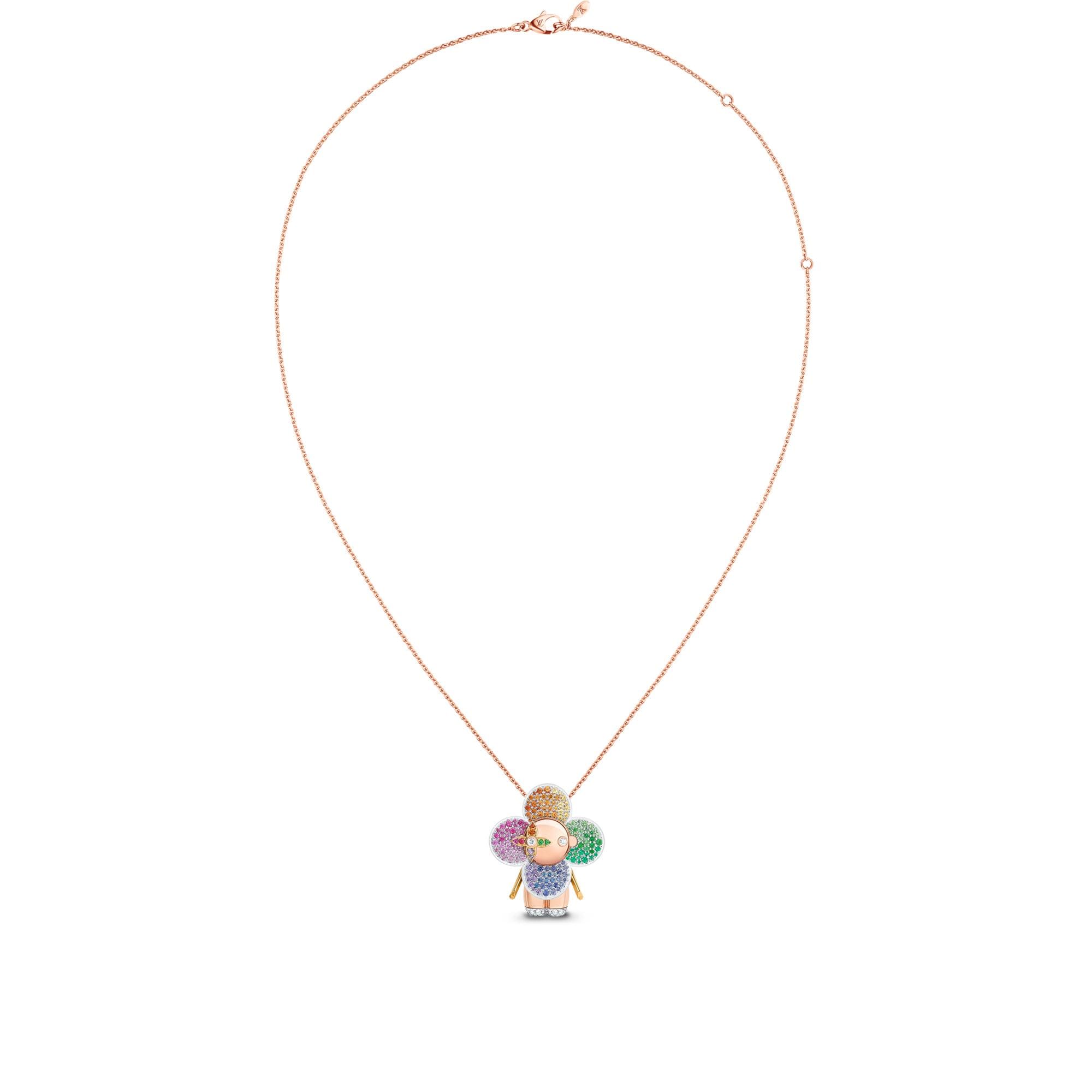 จี้ Vivienne Rainbow ทอง 3 ประเภท, เพชร และอัญมณีหลากสี  in จิวเวลรี่