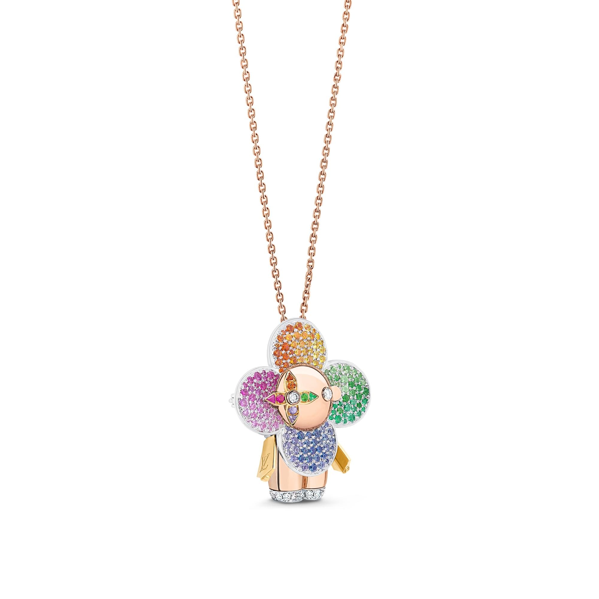 จี้ Vivienne Rainbow ทอง 3 ประเภท, เพชร และอัญมณีหลากสี  in จิวเวลรี่