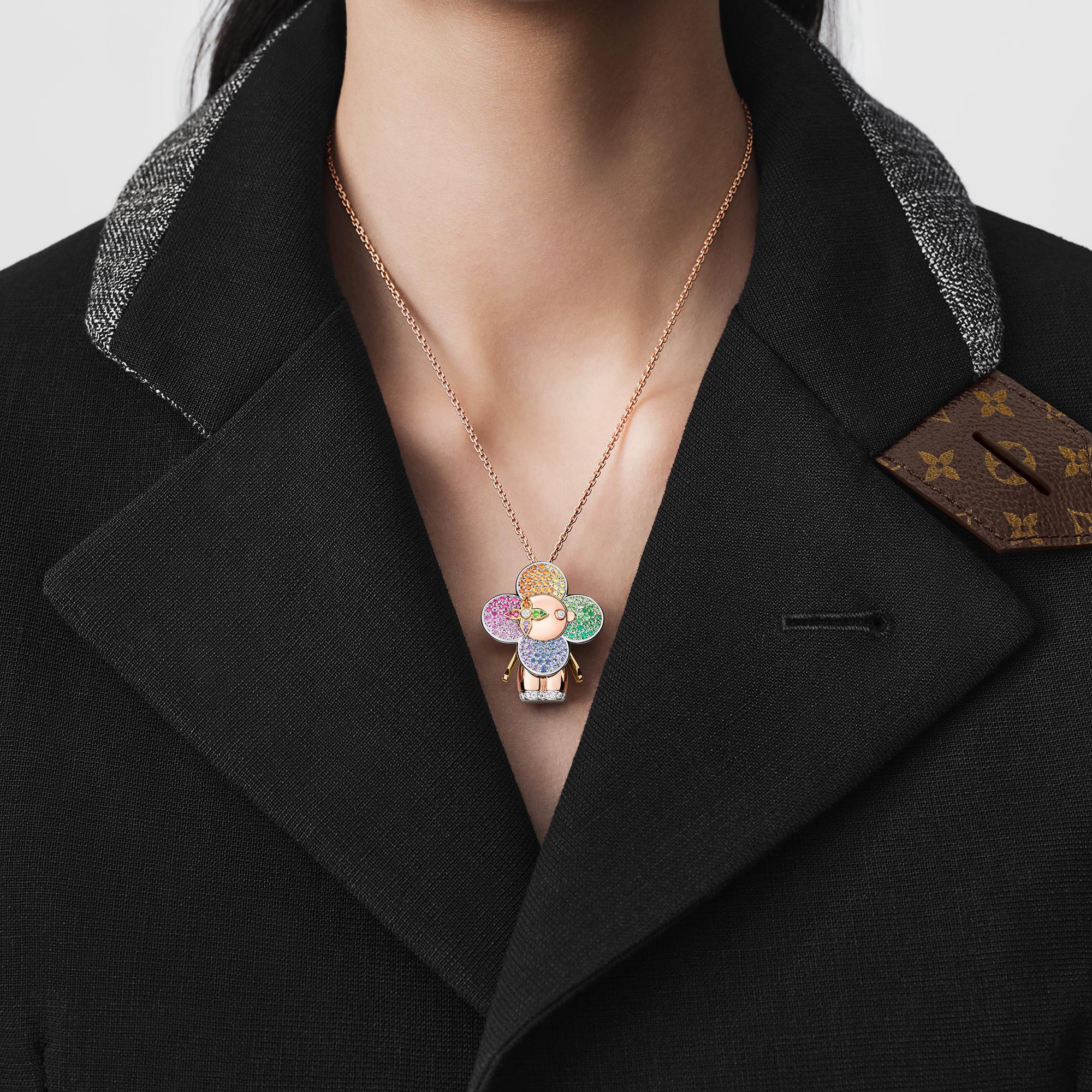 จี้ Vivienne Rainbow ทอง 3 ประเภท, เพชร และอัญมณีหลากสี  in จิวเวลรี่