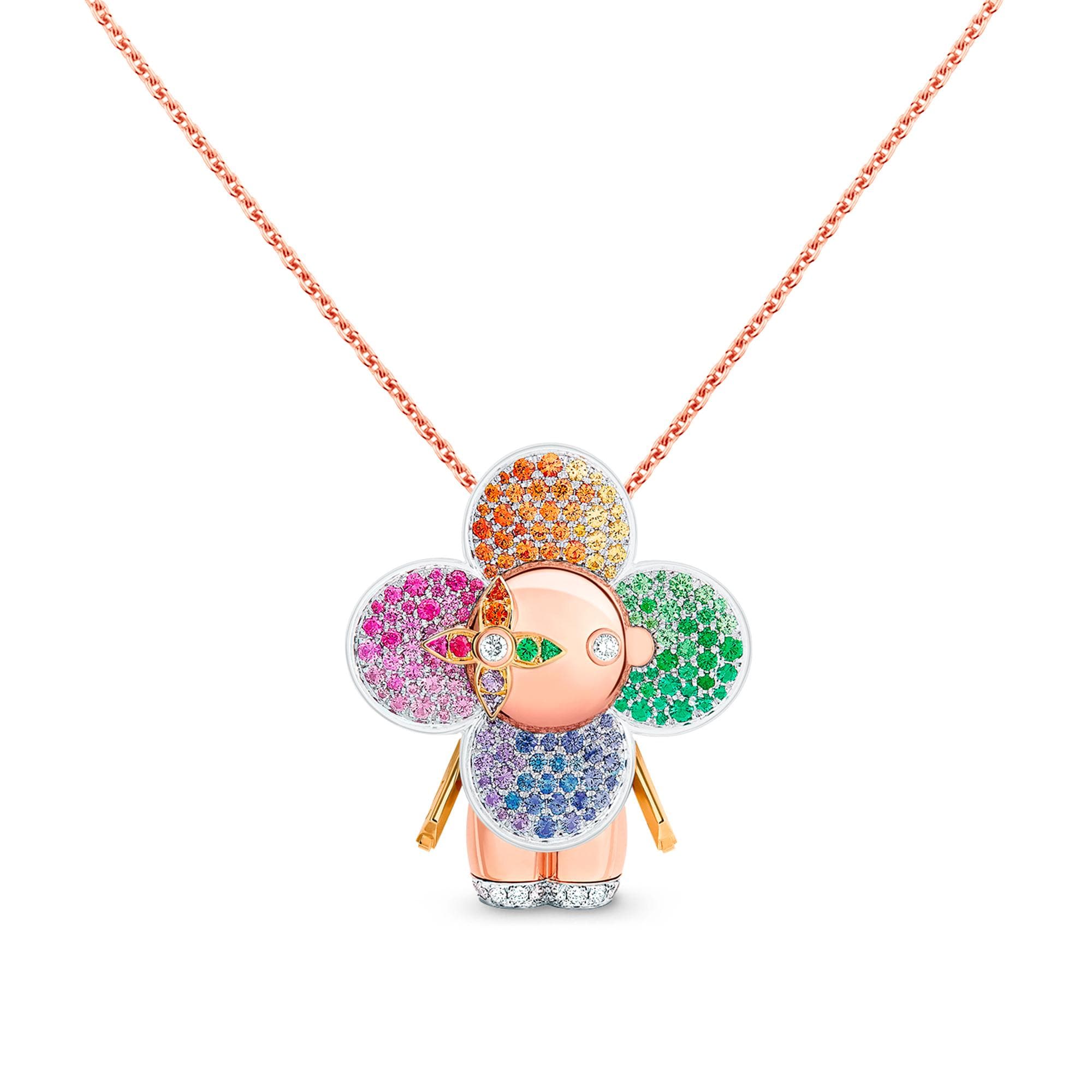 จี้ Vivienne Rainbow ทอง 3 ประเภท, เพชร และอัญมณีหลากสี  in จิวเวลรี่