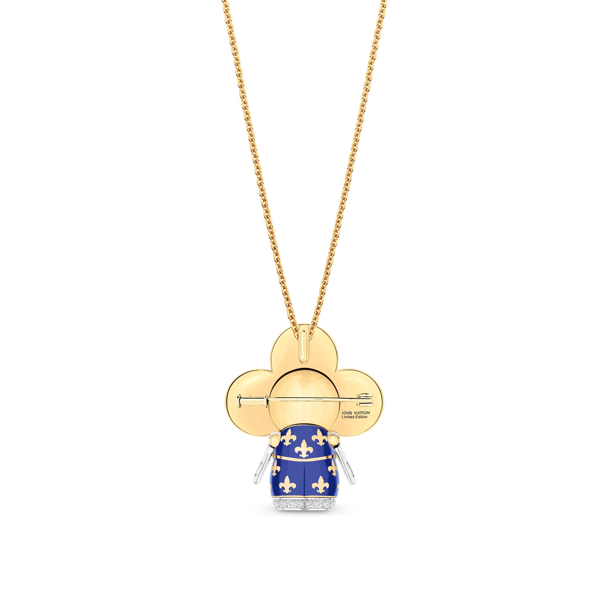 จี้ Vivienne Royal เยลโลว์โกลด์ ไวท์โกลด์ แลคเกอร์ และเพชร  in จิวเวลรี่