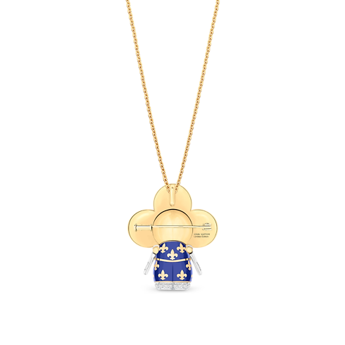 จี้ Vivienne Royal เยลโลว์โกลด์ ไวท์โกลด์ แลคเกอร์ และเพชร in จิวเวลรี่'s หมวดหมู่ ไฟน์จิวเวลรี่ทั้งหมด collections by Louis Vuitton (การย่อ/ขยายผลิตภัณฑ์)