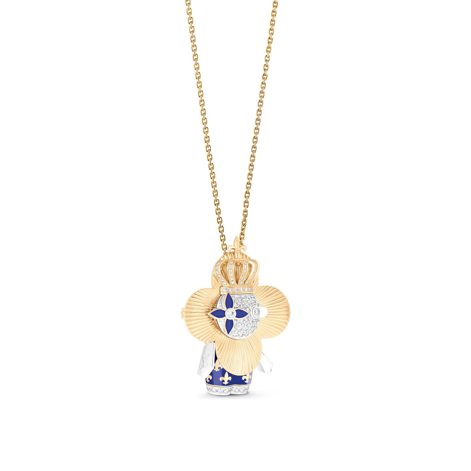 จี้ Vivienne Royal เยลโลว์โกลด์ ไวท์โกลด์ แลคเกอร์ และเพชร  in จิวเวลรี่