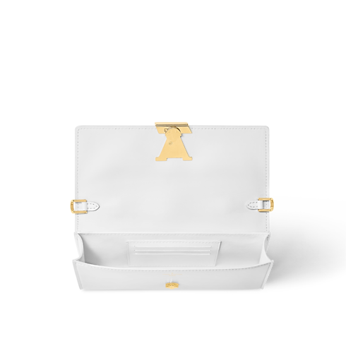 กระเป๋าสตางค์สายโซ่รุ่น Capucines Capucines in ผู้หญิง's กระเป๋าสตางค์และผลิตภัณฑ์เครื่องหนังขนาดเล็ก กระเป๋าสตางค์สะพายข้างสำหรับผู้หญิง collections by Louis Vuitton (การย่อ/ขยายผลิตภัณฑ์)