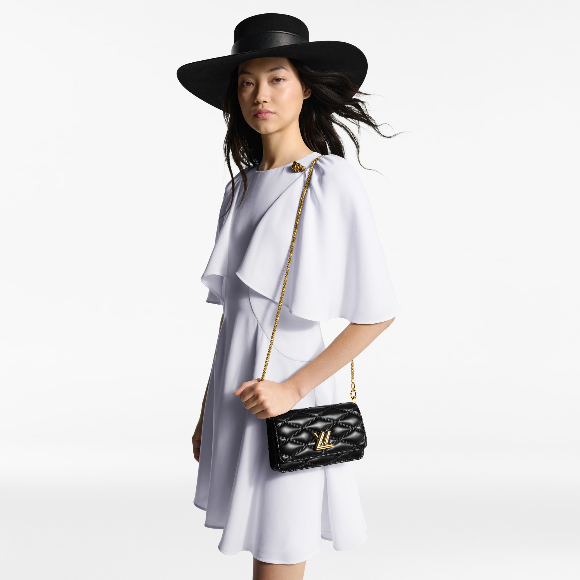 กระเป๋าสตางค์สายโซ่รุ่น GO-14 Malletage in ผู้หญิง