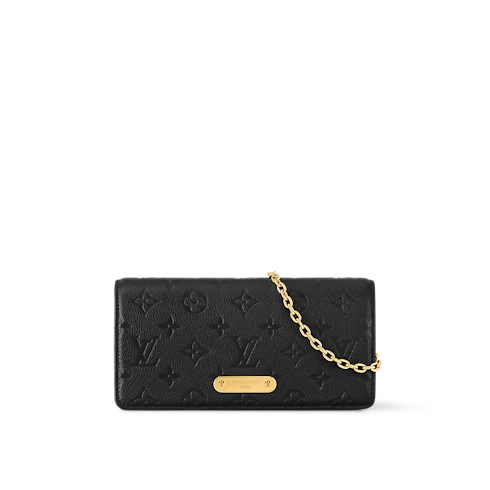 กระเป๋ารุ่น Wallet On Chain Lily Monogram Empreinte in ผู้หญิง's กระเป๋าสตางค์และผลิตภัณฑ์เครื่องหนังขนาดเล็ก กระเป๋าสตางค์สะพายข้างสำหรับผู้หญิง collections by Louis Vuitton (การย่อ/ขยายผลิตภัณฑ์)