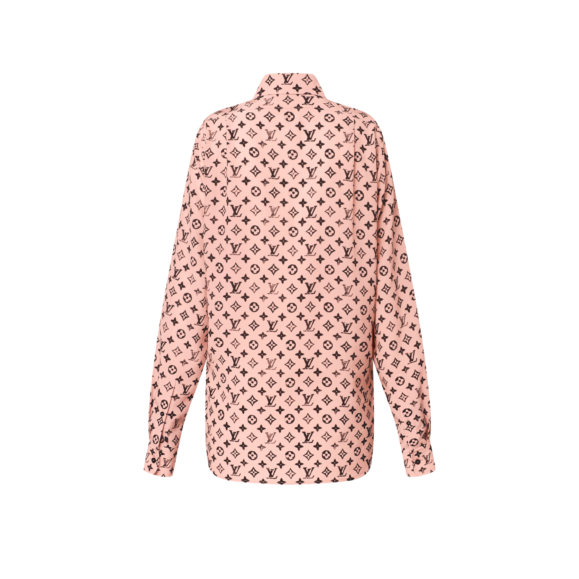 เสื้อเชิ้ตผ้าไหม Washed Monogram  in ผู้หญิง