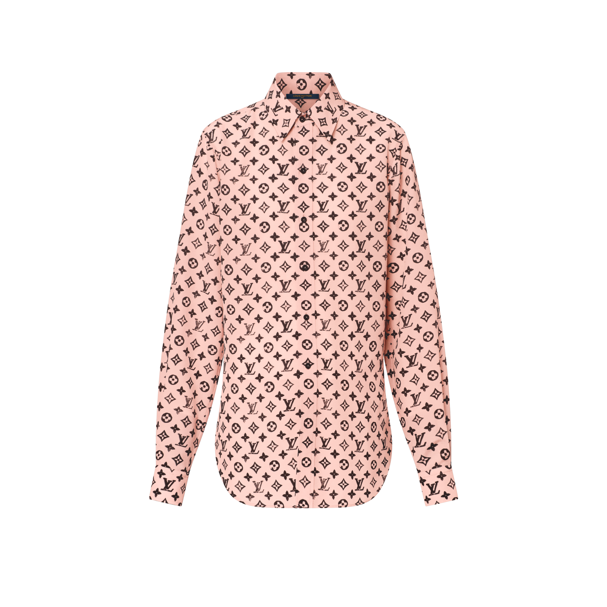 เสื้อเชิ้ตผ้าไหม Washed Monogram  in ผู้หญิง