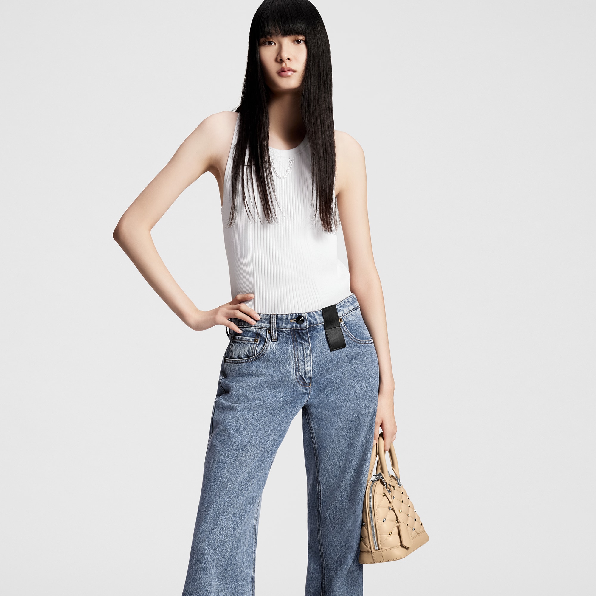 กางเกงยีนส์ขากว้างแบบกราฟิก  in ผู้ชาย