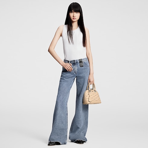 กางเกงยีนส์ขากว้างแบบกราฟิก in ผู้ชาย's Discontinued Product Obs 12 collections by Louis Vuitton (การย่อ/ขยายผลิตภัณฑ์)