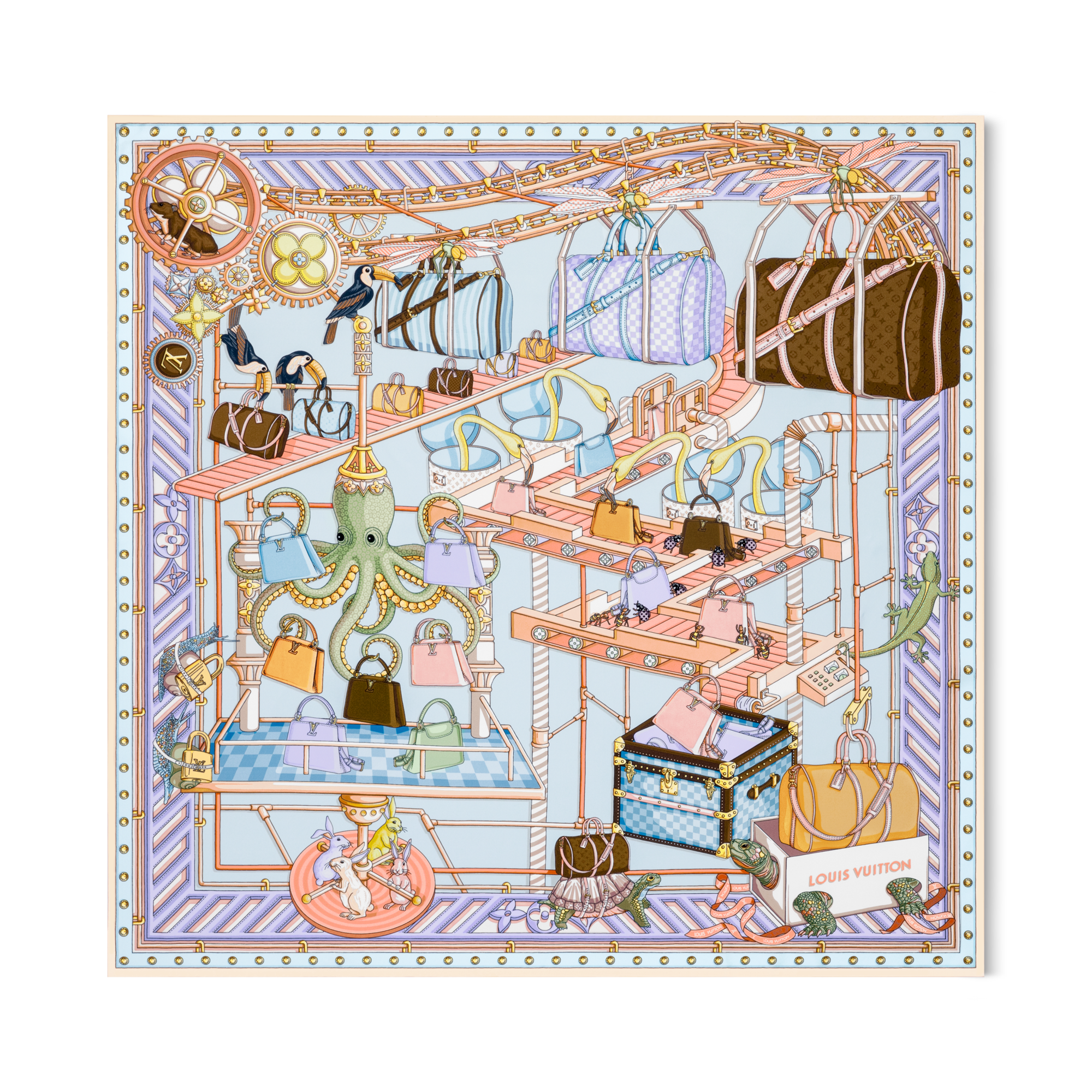 ผ้า Square รุ่น Wild Atelier 90 . in ผู้หญิง