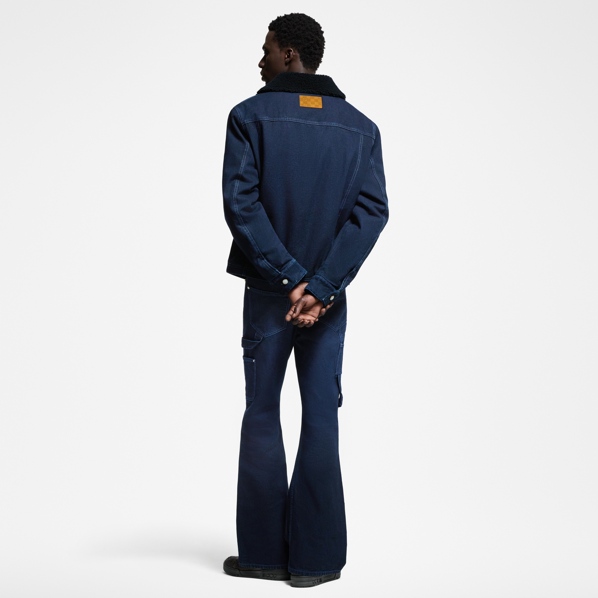 เสื้อแจ็คเก็ตเดนิมวินเทอร์สไตล์ Workwear  in ผู้ชาย