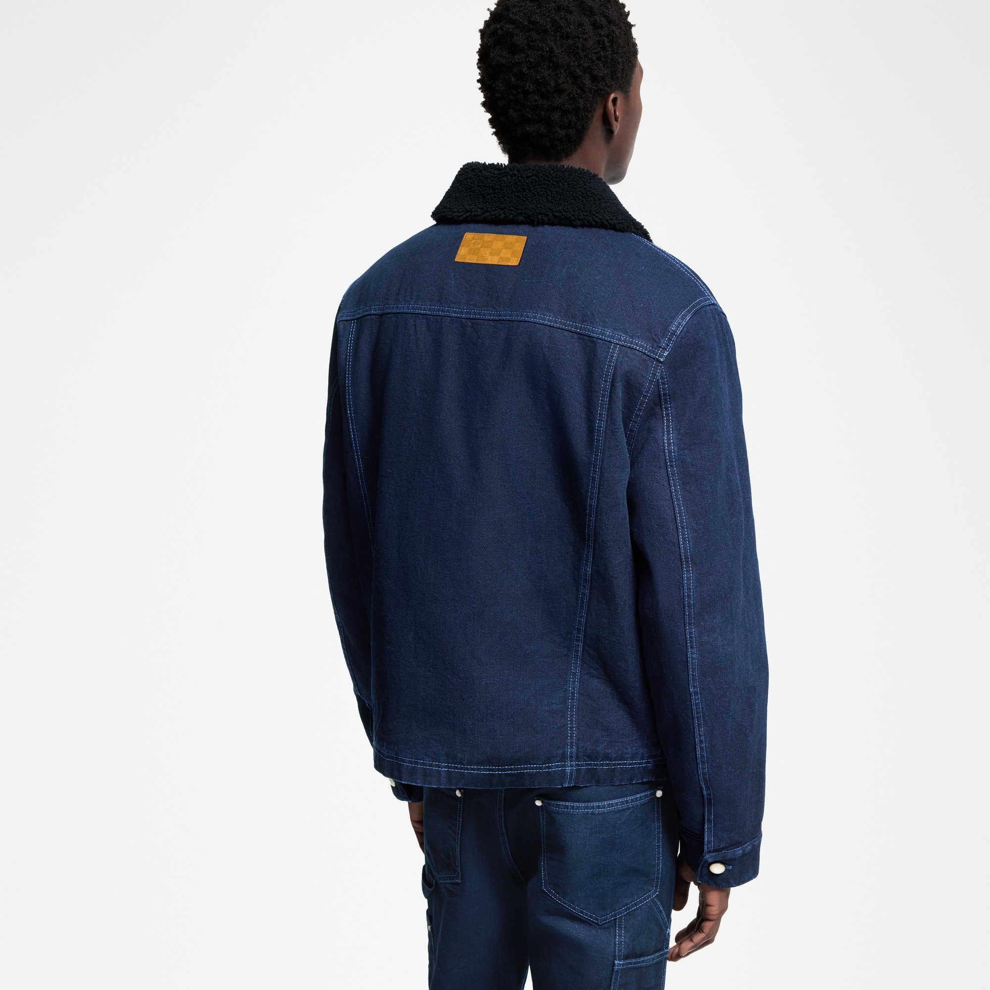 เสื้อแจ็คเก็ตเดนิมวินเทอร์สไตล์ Workwear  in ผู้ชาย