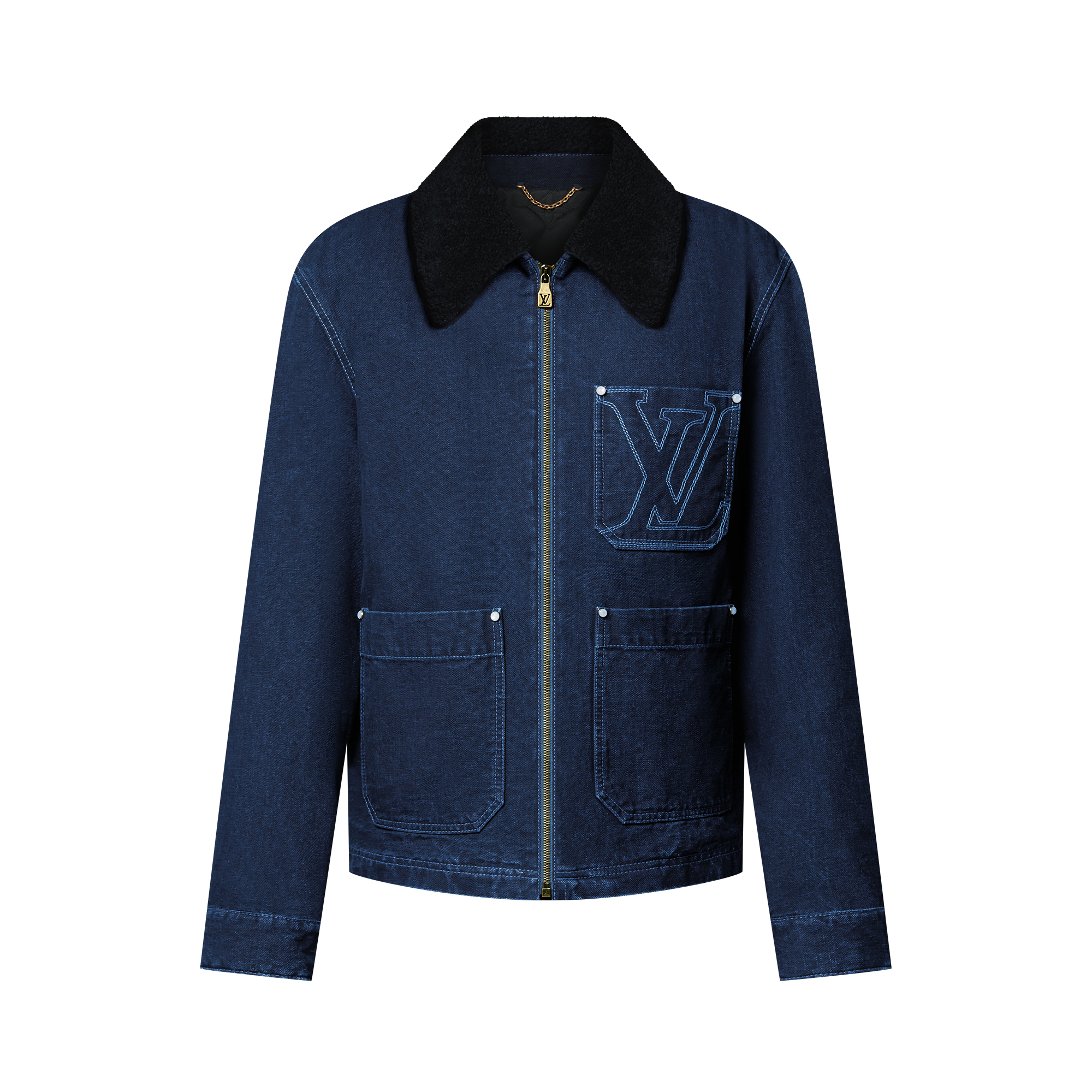 เสื้อแจ็คเก็ตเดนิมวินเทอร์สไตล์ Workwear  in ผู้ชาย