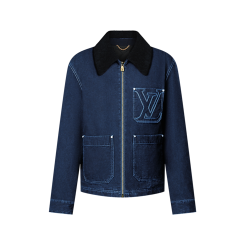 เสื้อแจ็คเก็ตเดนิมวินเทอร์สไตล์ Workwear in ผู้ชาย's เสื้อผ้า เสื้อโค้ทกันหนาวสำหรับผู้ชาย collections by Louis Vuitton (การย่อ/ขยายผลิตภัณฑ์)